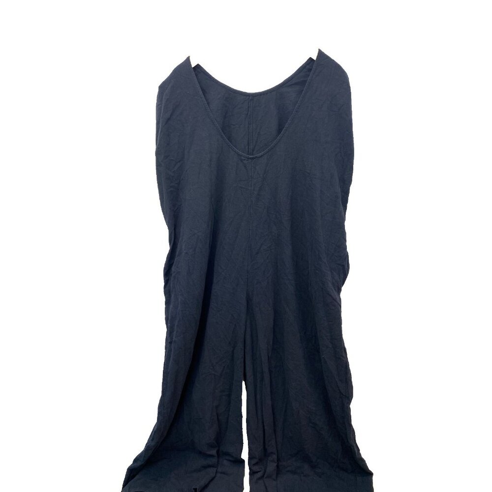 Free People Quinn Jumpsuit Oversized Wide Leg Sleeveless Black Size Small - Picture 7 of 12